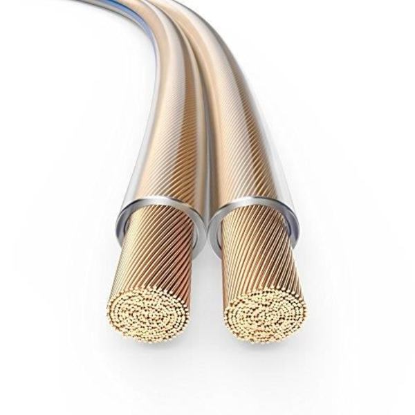 PureLink SP020-100 högtalarkabel 2 x 4,0 mm² (99,9 % OFC solid koppar 0,10 mm) Hifi-högtalarkabel, 100 m, t SP020-10