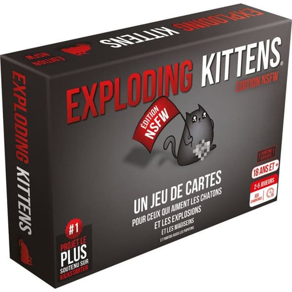 Stämningsspel - ASMODEE - Exploding Kittens Edition NSFW - Multicolor - 2 spelare eller fler - 2 års garanti