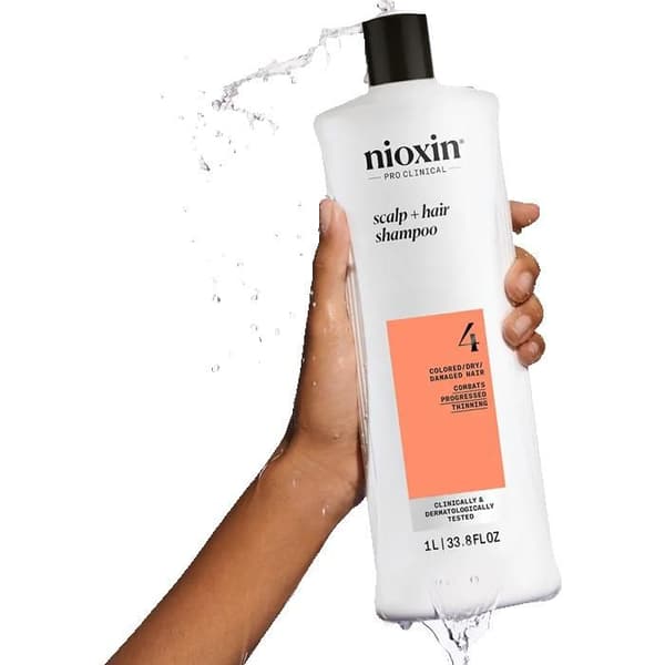Schampo - Nioxin - System 4 - 1000ml - Skadat hår - Volym