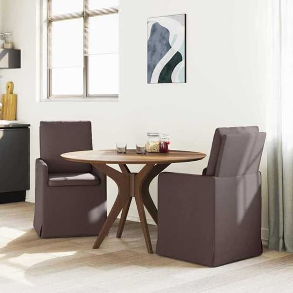 VidaXL matstolar 2 st Mörkbrun 57 x 67 x 98 cm