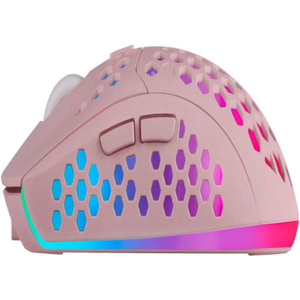 Mars Gaming MMW3 RGB trådlös gamermus (rosa)