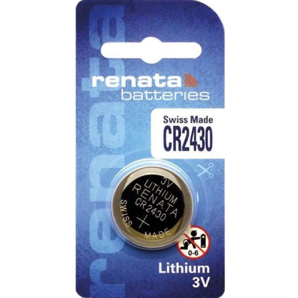 Renata CR2430 Swiss Made 3V Lithium Button Cell Battery