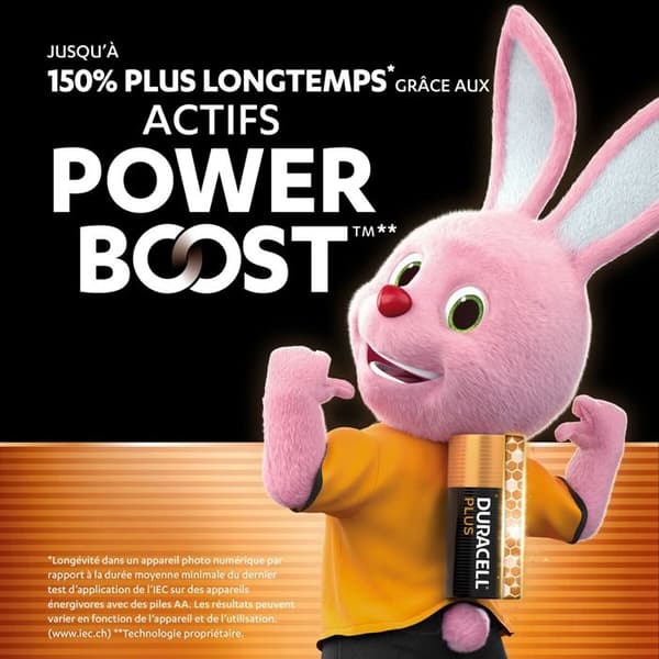 Duracell Plus Power Boost MN1500 Batteri LR6 (AA) 1.5 V 16 st.