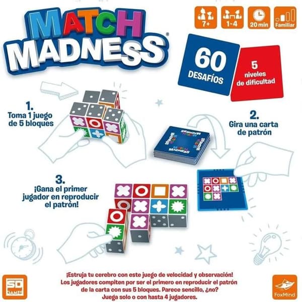 Brädspel SD Games Match Madness Vit