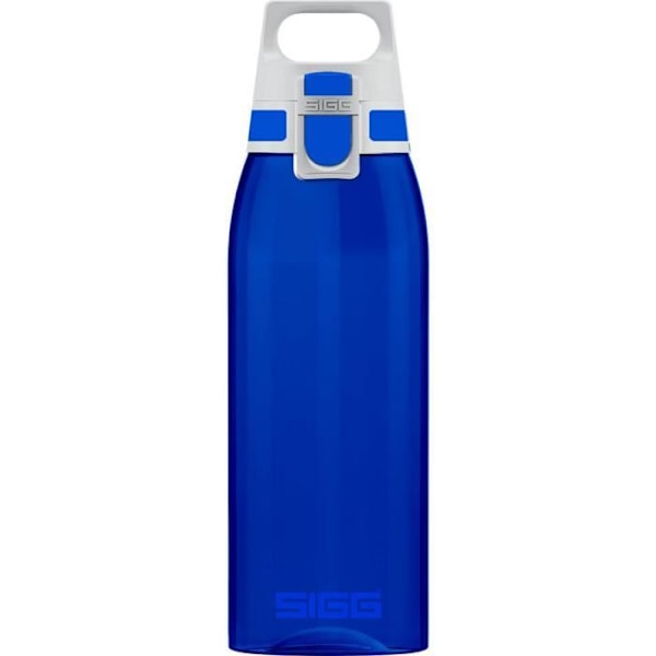 SIGG Total Color Blue 1L vattenflaska ultralätt och resistent i tritan Blå