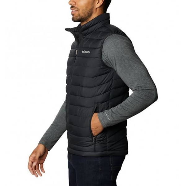 Vindjacka utan ärmar - Columbia - POWDER LITE - Svart - Omni-Heat® teknologi - Herr Svart XXL