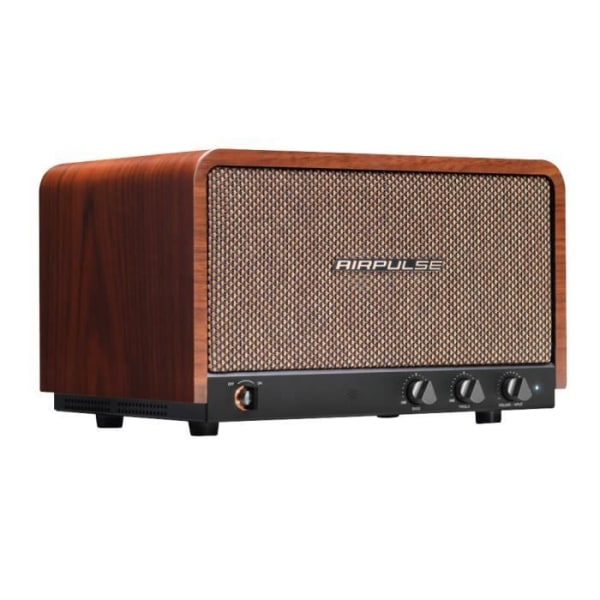 Bordsljudsystem - AIRPULSE - P100X - 60W - Bluetooth - Brun
