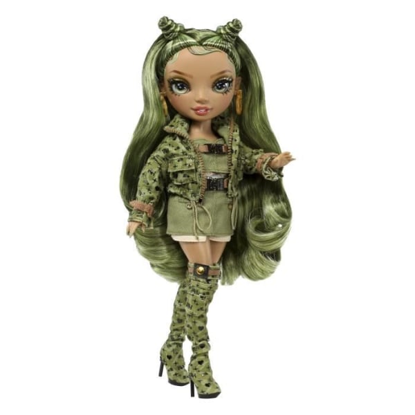 Rainbow High S23 Fashion Doll - 27 cm Olivia Woods Doll (Olivgrön) - 1 outfit, 1 par skor och accessoarer