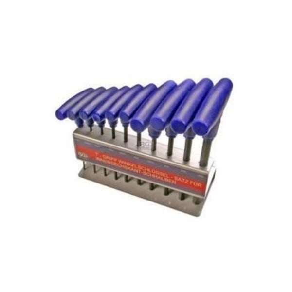 T-handtagsnycklar - BGS TECHNIC - 10 st BTR skiftnycklar - Mått BTR2-2,5-3-4-4,5-5-5,5-6-8-10 mm