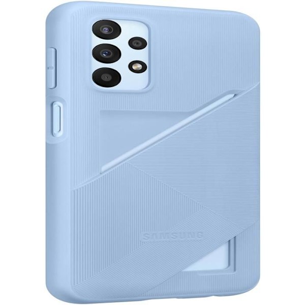 Fodral - SAMSUNG - Galaxy A23 - Mjuk - Blå - Integrerad korthållare Blå