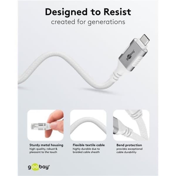 USB-C™ 3.1 Ethernetkabel - GOOBAY - 1,5 m - RJ45 - Ethernetadapterkabel