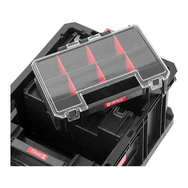 Förvaringslåda - Qbrick - Two Box 200 - 6 Multi Organizers - Plast - Svart