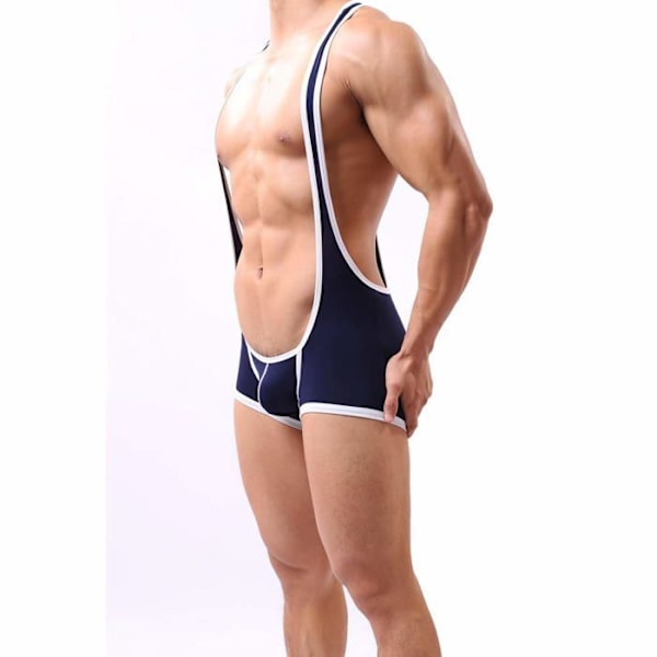 Csmarte Jockstrap för män Jockstrap String String Shell Protection Underkläder Strumpor Atletisk supporterbyxa Blå M