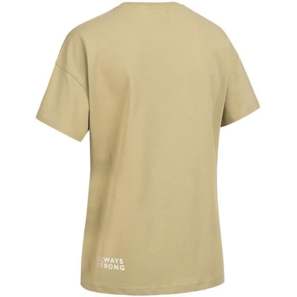Punch Lula oversized dam t-shirt - oliv/vit - M - 100 % kammad bomull - jersey Oliv/vit M