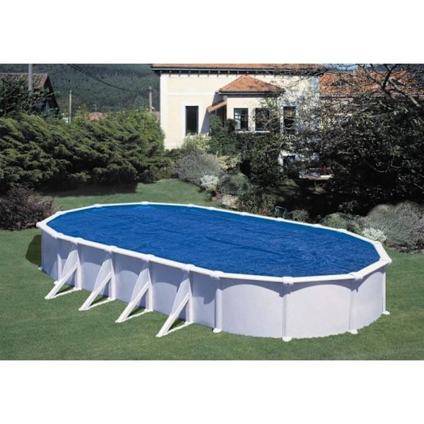 Bubbelskydd för GRE swimmingpool - Oval 500x340 cm - Anti U.V.A 180 mikron Blå