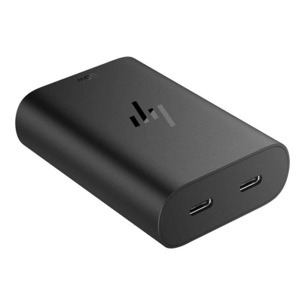 - HP Inc. - HP GaN USB-C bärbar laddare - Strömadapter - AC 115/230 V - 65 Watt - utgångskontakter: 2