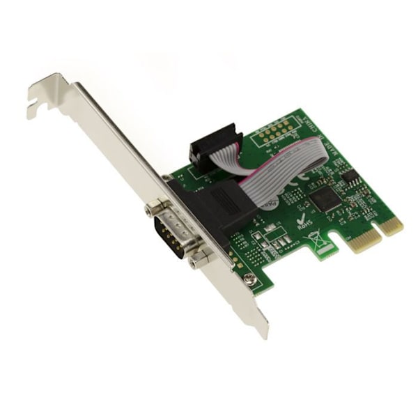 PCI Express-kort - ASIX - AX99100 - 1 Port RS232 - Low och High Profile - Kompatibel med Windows och Linux