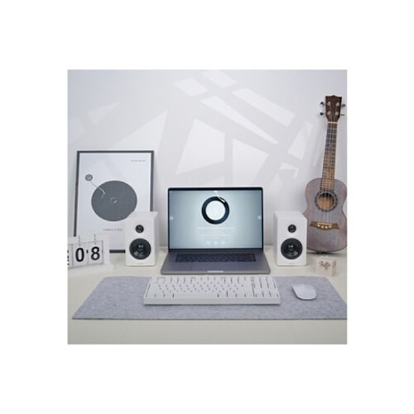 Enceinte PC Edifier M60 - kompakt skrivbordshögtalare certifierad för High-Res Audio - 66 Watts - Vit