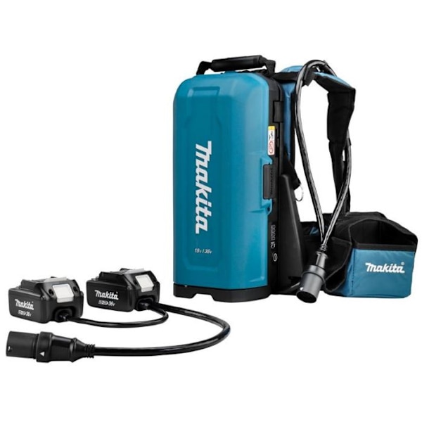 Stöd Dorsal för 4 Batterier 18V Li-Ion - MAKITA - MED Adapter 2 X 18V -191A64-2