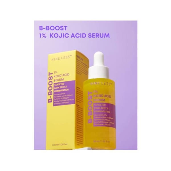 NINE LESS B-BOOST 1% KOJIC ACID SERUM 30ML