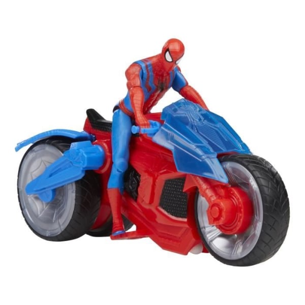 Spider-Man Arachno-web-lanserande motorcykelfigur med fordon och projektiler - HASBRO - från 4 år gammal Flerfärgad