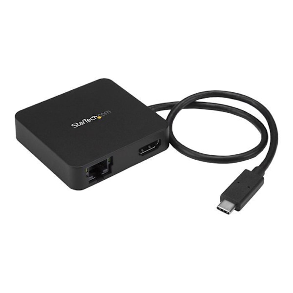 USB-C multiport-adapter - STARTECH - HDMI 4K - GbE - USB 3.0 - Svart