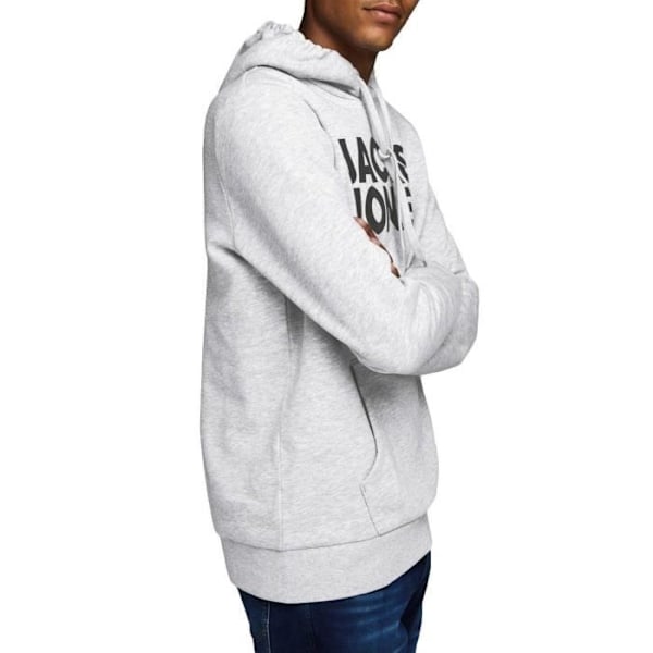 Sweatshirt - JACK & JONES - Ecorp Logo - Grå - Herr - Långa ärmar Grå XL