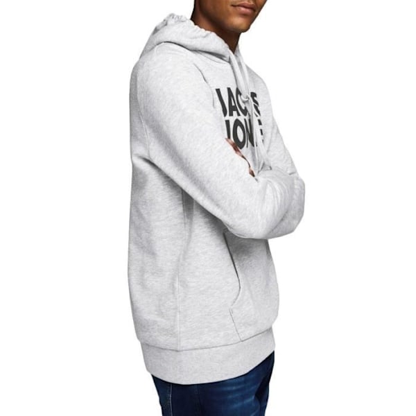 Sweatshirt - JACK & JONES - Ecorp Logo - Grå - Herr - Långa ärmar Grå XXL