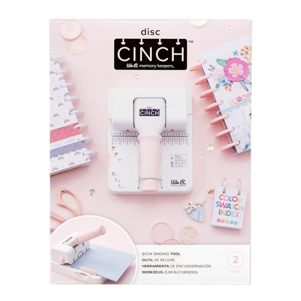 Amerikanskt hantverk / we r memory - 661310 - AMERICAN CRAFTS/WE R MEMORY Mini Cinch Bindningsverktyg Vit/Rosa