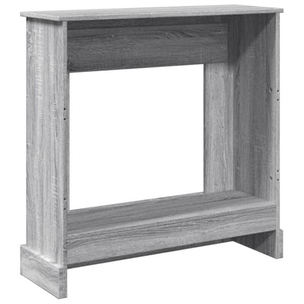 Sonomagrå eldstadram 90x30x90 cm ingenjörsträ sonoma grå