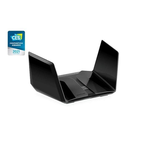 WiFi-router - Netgear - Nighthawk AX12 (RAXE500) - Wi-Fi 6E - 10,8 Gbit/s - 12 samtidiga strömmar Svart