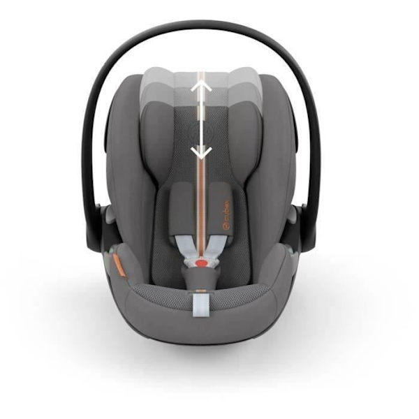 Cloud G CYBEX i-Size babybilbarnstol - Liggande - Andningsbart tyg - Flygplansgodkännande - Lava Grey Grå