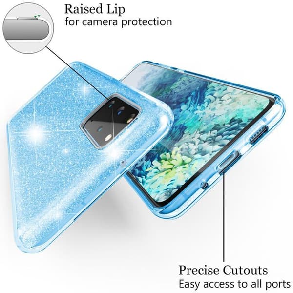 Coque - NALIA - Samsung Galaxy S20 Plus - Glittrande paljetter - Silikon TPU Stötsäker - Slim Rigid
