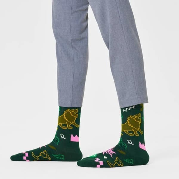 Strumpor HAPPY SOCKS LEO SOCKA Grön - Herr - Textil Grön 36/40