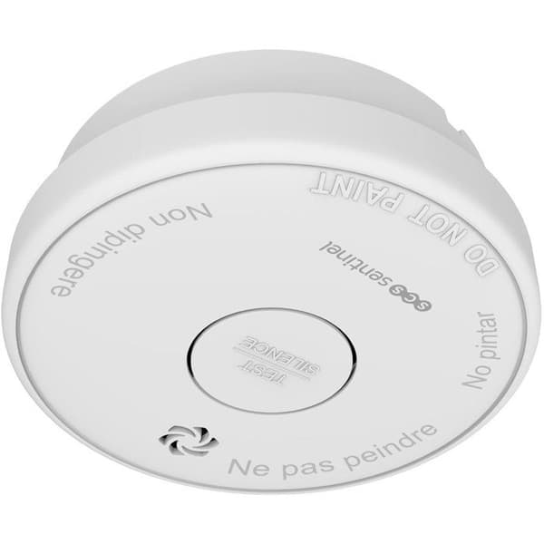 Röksensor - SCS SENTINEL - SmokeAlarm 3Y - Takinstallation - 10 års batteritid - 3 år CE Vit