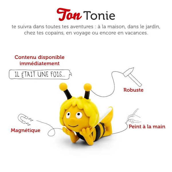 tonies® - Tonie Figure - Maya The Bee - Maya The Bee - Audio Figure för Toniebox Gul