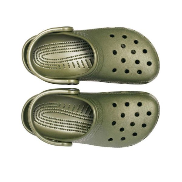 Sabot - Crocs - Klassisk armégrön - Syntetisk - Grön - Flerfärgad Flerfärgad 37 1/2