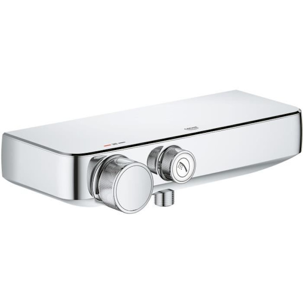 GROHE Grohtherm SmartControl termostatisk duschblandare 34719000- Tvålkopp -Temperaturbegränsare -Vattenbesparande- Krom Grå