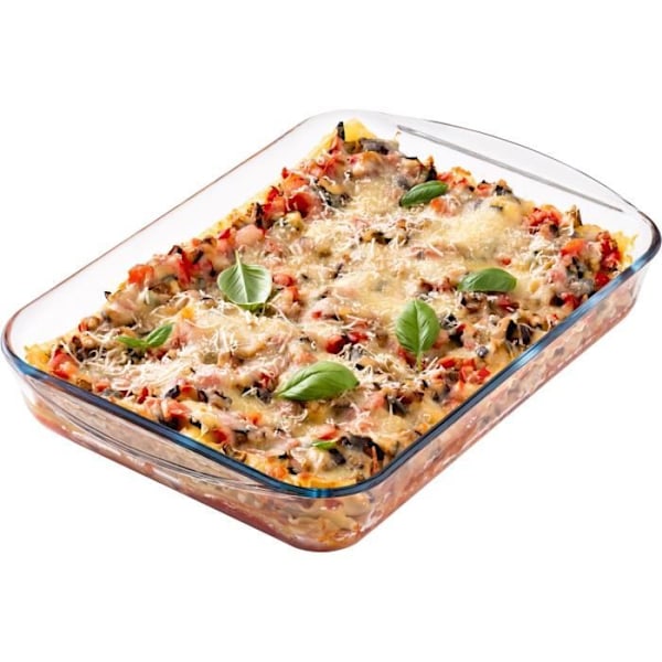 Lasagneform - PYREX - 1450033 - Rektangulär - I borosilikatglas - 40 x 27 cm TRANSPARENT