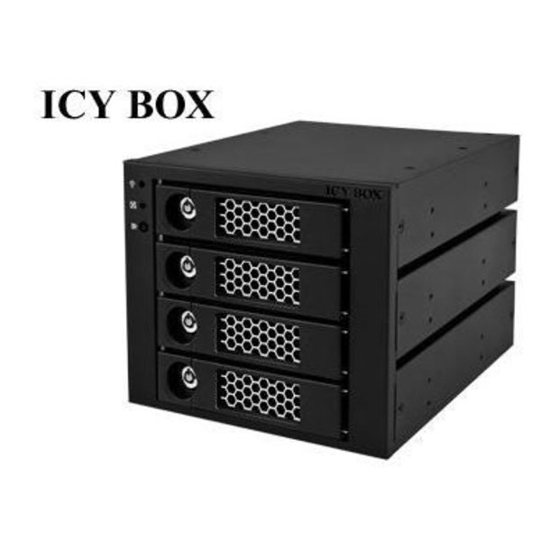 ICY BOX IB-554SSK-B - Avtagbart rack 4 hårddiskar
