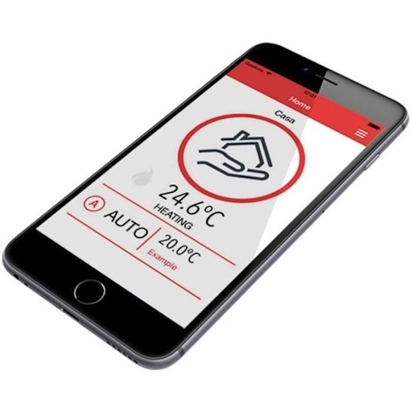 VEMER VE772000 TUO WIFI - WiFi-termostat, Programmerbar, Styres via smartphone-app, Strøm 230V, Hvid