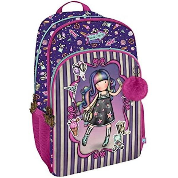 Ryggsäck - SANTORO - Gorjuss Fairground Up and Away - 29x45x17 cm - Flerfärgad - Trolley anpassad Flerfärgad