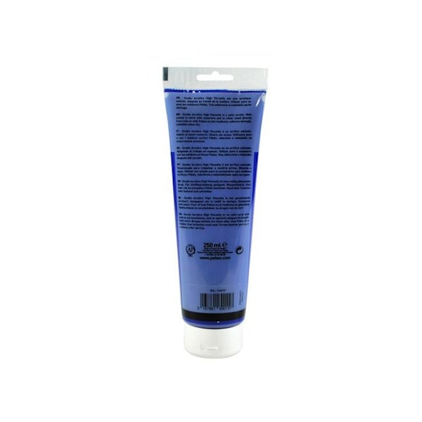 Akrylfärg - Pébéo - Studio Akryl - Mörk Ultramarin - 250 ml - Professionell Mörk Ultramarine