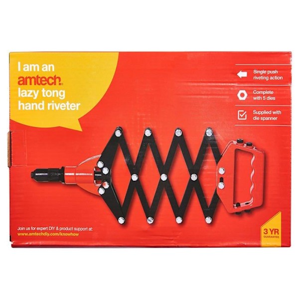 Amtech B3500 - Am-Tech Lazy Tongue zigzag nitatämpare för gör-det-själv!