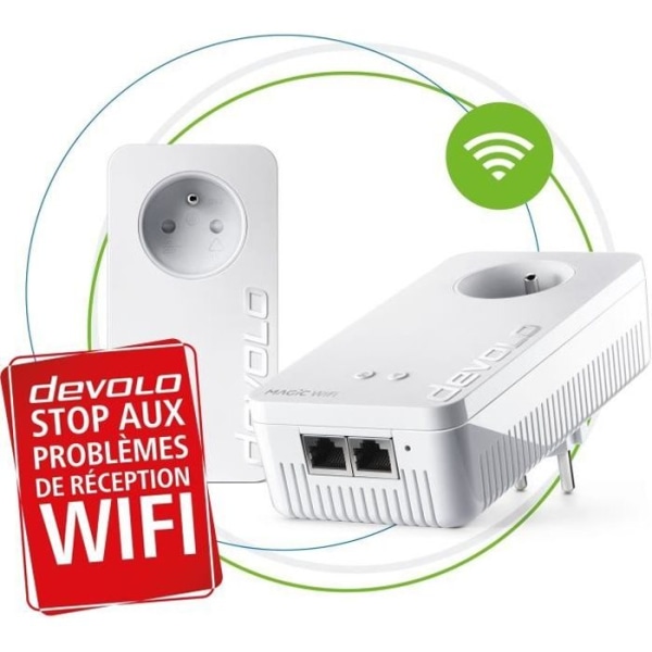 DEVOLO Magic 1 WiFi - Startpaket - 2 CPL-adaptrar - 1200 Mbits/s