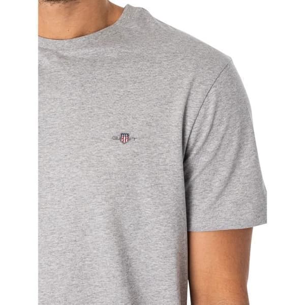 T-shirt Regular Med Shield - GANT Grå XL