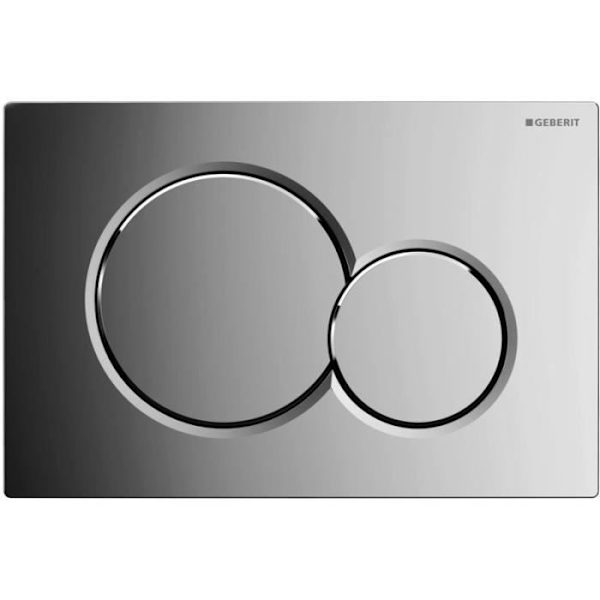 Utlösningsplatta för UP320/UP720 tank - GEBERIT - SIGMA 01 svart - dubbel frontknapp Svart