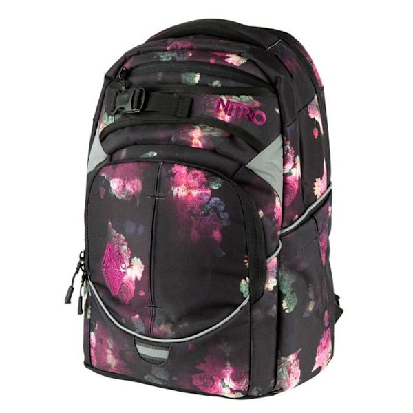 Ryggsäck - Nitro - Superhjälte - Unisex - Flerfärgad - 100% Polyester svart, lila, grönt, gult