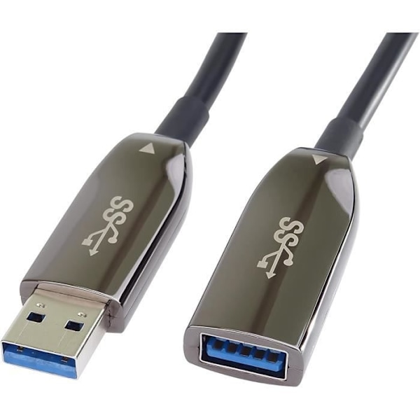 USB 3.0 Förlängningskabel - PremiumCord - AOC - 30 m - SuperSpeed 5 Gbit/s - Glasfiber