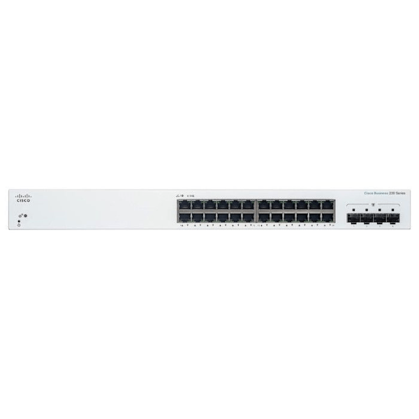 Switch - Cisco - CBS220-24T-4G - 24 RJ-45 portar - 4x1G SFP - Hanterad L2